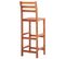 Chaises De Bar Lot De 4 Bois D'acacia Solide