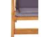 Chaises Inclinables De Jardin 2 PCs Marron Bois Solide D'acacia