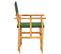 Chaises De Metteur En Scène 2 PCs Bois Massif D'acacia Vert