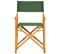 Chaises De Metteur En Scène 2 PCs Bois Massif D'acacia Vert