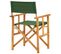 Chaises De Metteur En Scène 2 PCs Bois Massif D'acacia Vert