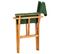 Chaises De Metteur En Scène 2 PCs Bois Massif D'acacia Vert