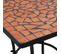 Table De Bistro Mosaïque Terre Cuite 60 Cm Céramique