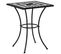 Table De Bistro Mosaïque Noir Et Blanc 60 Cm Céramique