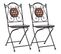 Chaises De Bistrot Mosaïque 2 PCs Marron Céramique