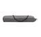 Chaise Longue Pliable 2 Places Gris Acier