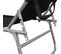 Chaise Longue Pliable Avec Auvent Noir Aluminium