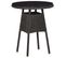 Mobilier De Bistro 3 PCs Avec Coussins Résine Tressée Noir