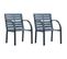 Chaises De Jardin 2 PCs Gris Bois