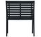 Chaises De Jardin 2 PCs Noir Acier Et Wpc