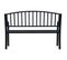 Banc De Jardin 125 Cm Noir Acier