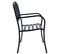 Banc De Jardin 125 Cm Noir Acier