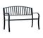 Banc De Jardin 125 Cm Noir Acier