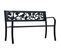 Banc De Jardin 125 Cm Noir Acier