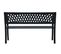 Banc De Jardin 125 Cm Noir Acier