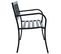 Banc De Jardin 125 Cm Noir Acier