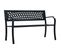 Banc De Jardin 125 Cm Noir Acier