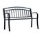 Banc De Jardin 125 Cm Noir Acier