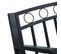 Banc De Jardin 125 Cm Noir Acier