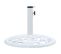 Socle De Parasol Blanc 12 Kg 48 Cm Fonte