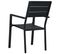 Chaises De Jardin 2 PCs Noir Pehd Aspect De Bois