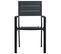 Chaises De Jardin 4 PCs Noir Pehd Aspect De Bois