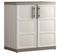 Armoire De Rangement Basse Excellence Xl Beige Et Taupe 93 Cm