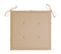 Coussins De Chaise De Jardin 2 PCs Beige 50x50x3 Cm