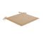 Coussins De Chaise De Jardin 2 PCs Beige 50x50x3 Cm