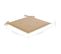 Coussins De Chaise De Jardin 2 PCs Beige 50x50x3 Cm