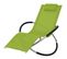 Chaise Longue Géométrique D'extérieur Acier Vert