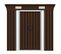 Abri De Stockage Pour Jardin Marron 194x121x181 Cm Acier