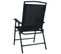 Chaises De Jardin Pliables 2 PCs Textilène Noir