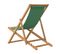 Chaise De Plage Pliable Bois De Teck Solide Vert