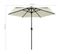 Parasol Droit Ø 270 Cm Avec LED - 270x236 Cm - Sable