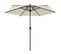 Parasol Droit Ø 270 Cm Avec LED - 270x236 Cm - Sable