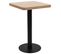 Table De Bistro Marron Clair 50x50 Cm Mdf