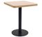 Table De Bistro Marron Clair 60x60 Cm Mdf