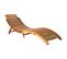 Chaise Longue En Bois D'acacia - 184x55x64 Cm  - Naturel