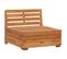 Canapé Central Sectionnel 1 PC Et Coussins Bois D'acacia Massif