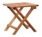 Table Pliable De Jardin - 40x40 Cm - Marron Foncé