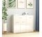 Vidaxl Buffet Avec Tiroir Blanc Brillant 88x30x70 Cm Aggloméré Armoire Meuble De Rangement Chambre