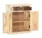 Buffet Blanc 65x30x75 Cm Bois De Manguier Massif