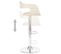 Tabouret De Bar Blanc Similicuir