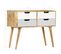 Buffet 85 X 40 X 71 Cm Bois De Manguier Massif