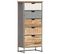 Chiffonnier 45x30x105 Cm Bois De Manguier Massif