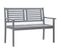 Banc De Jardin 2 Places 120 Cm Gris Bois D'eucalyptus Solide