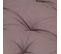 Coussin De Plancher De Palette Coton 120x40x7 Cm Taupe