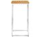 Chaises De Bar Lot De 4 Bois D'acacia Solide/acier Inoxydable