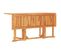 Table Pliable De Jardin Papillon 150x90x75 Cm Bois Teck Solide